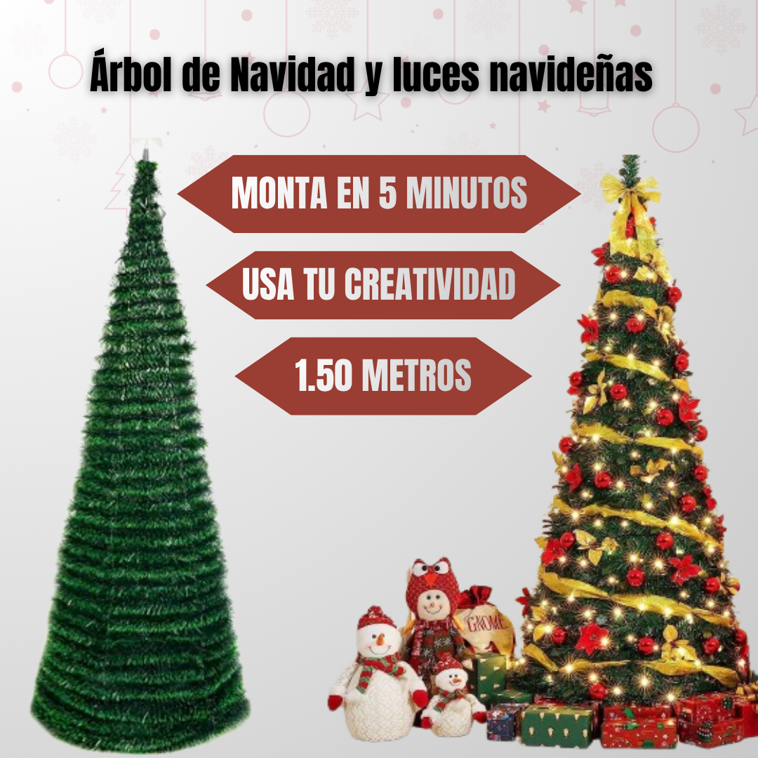 Tu kit navideño completo: árboles y luces en minutos